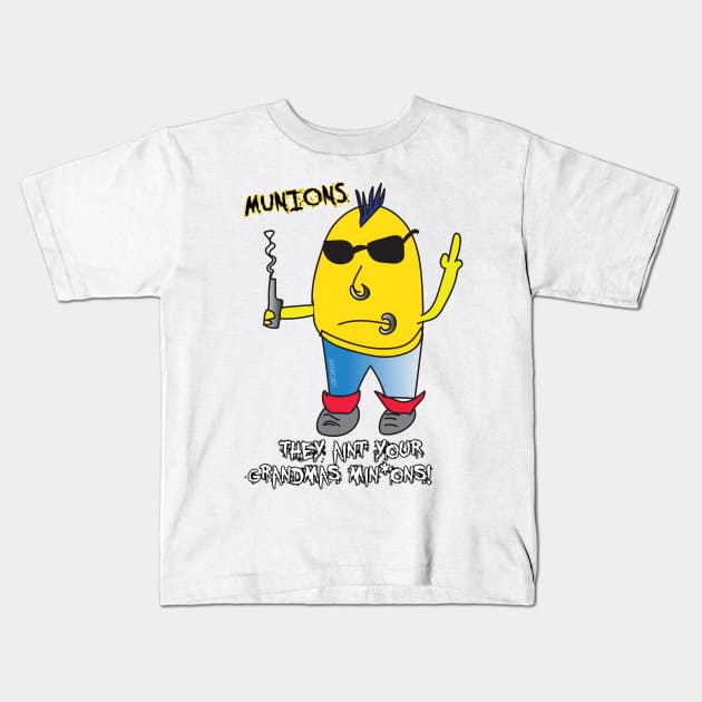 Munions (Edgy Min*ons) Kids T-Shirt by tonyzaret